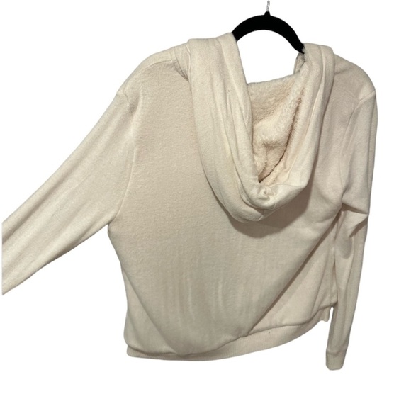 Bobeau Womens Flocked Zip Hoodie Sweatshirt, size S - Picture 2 of 3